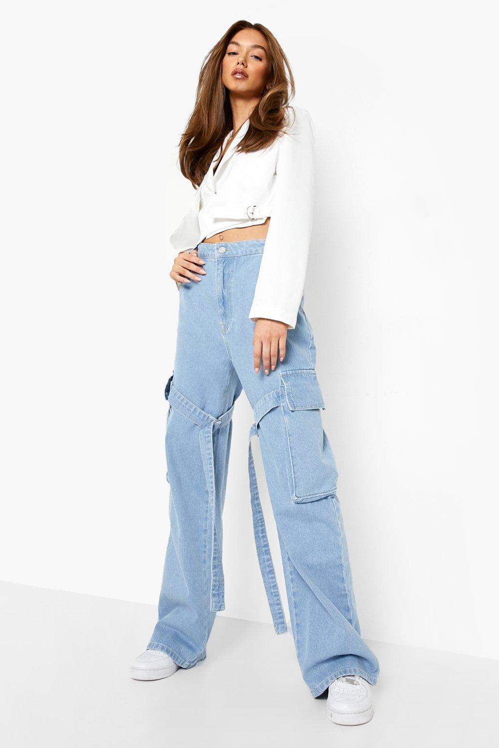 Light blue sale cargo pants